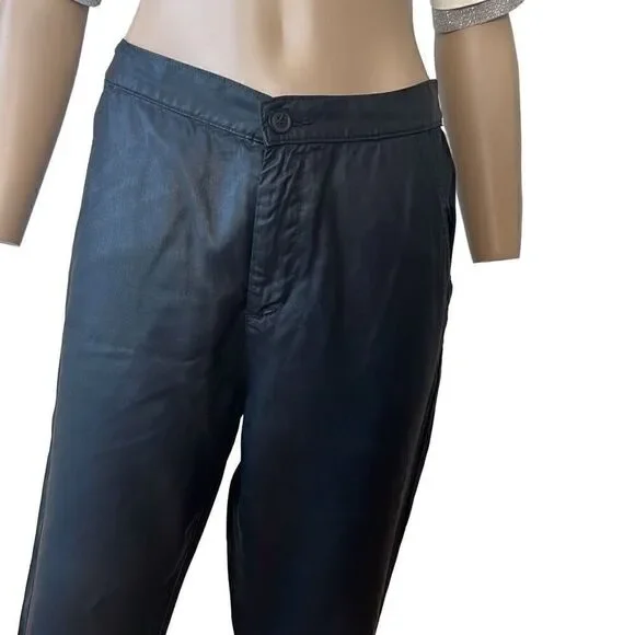 AG Adriano Coated Black Tapered Jogger Pants M - Picture 5 of 15
